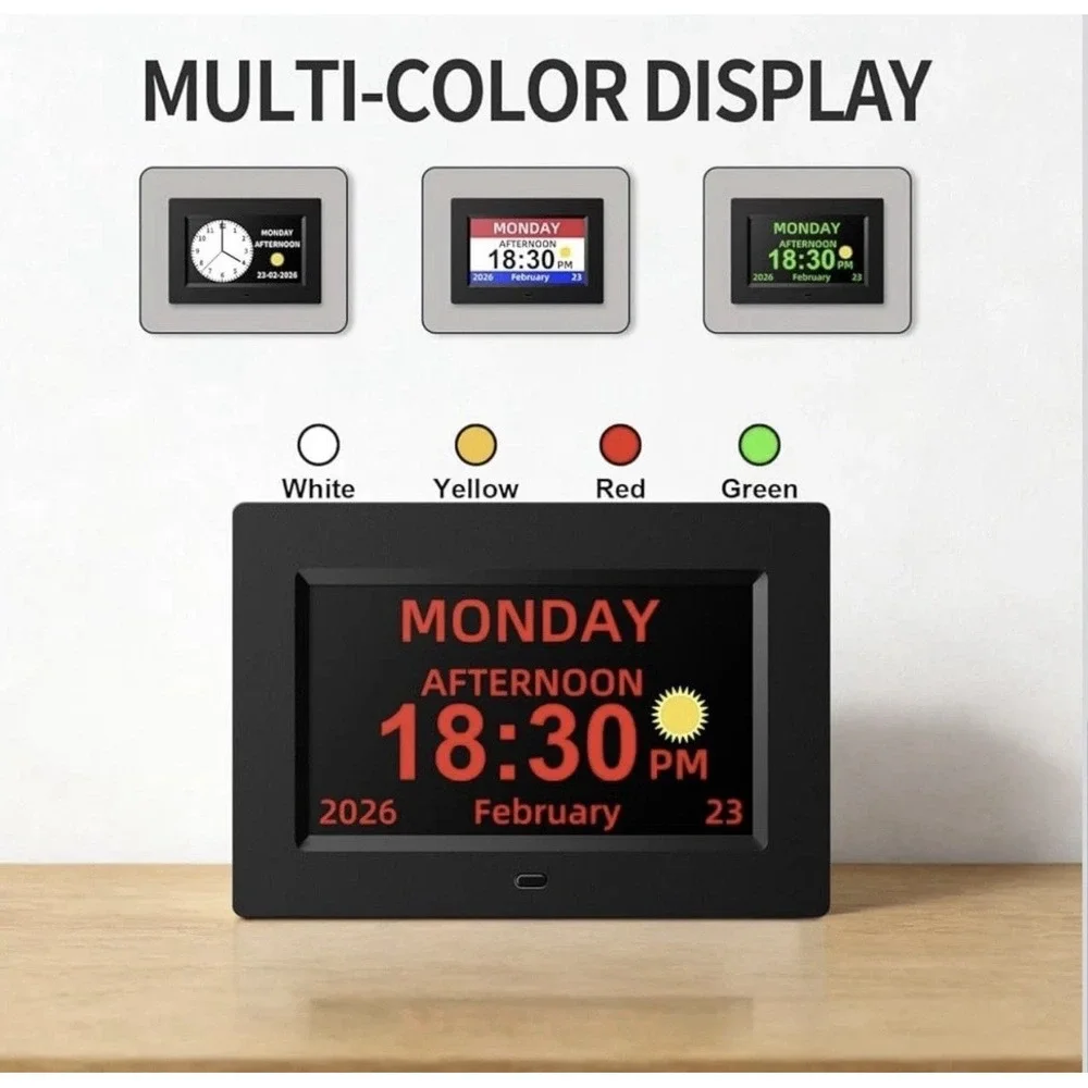 SimplyBig Reminder Clock for Dementia Seniors Large Numbers With Remote